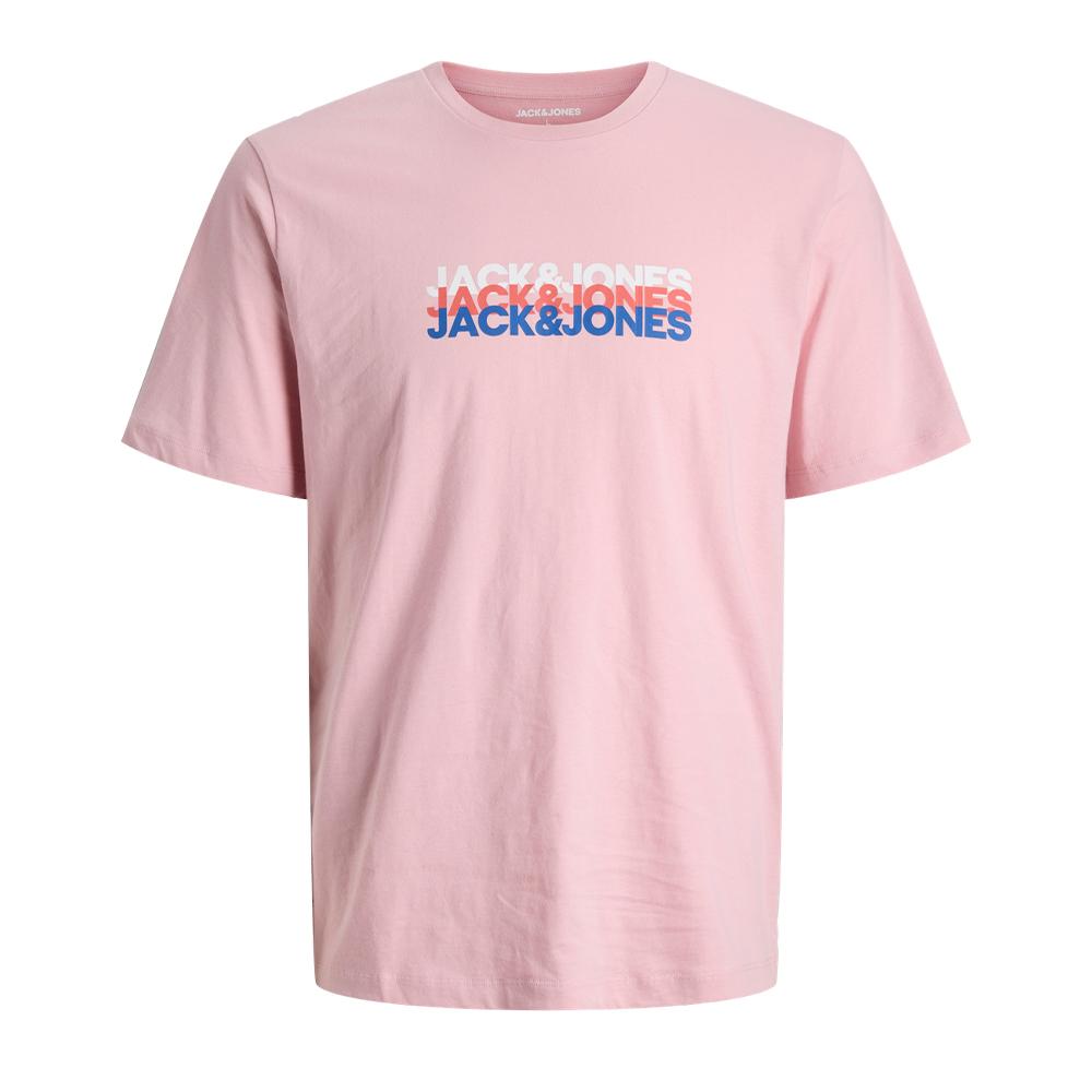 T-Shirt Rose Homme Jack & Jones Cyber pas cher