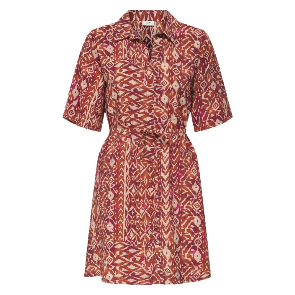 Robe Terracotta/Écru Femme JDY Life 2/4 pas cher