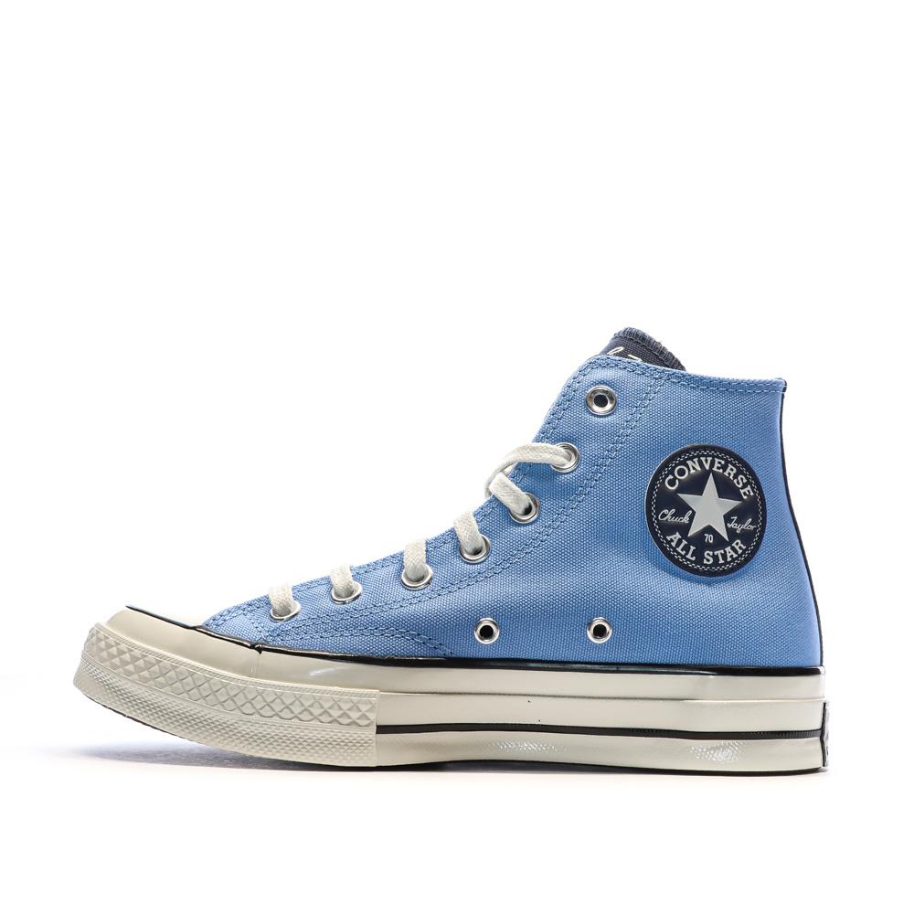 Baskets Bleues Mixte Converse Chuck 70 Letterman pas cher