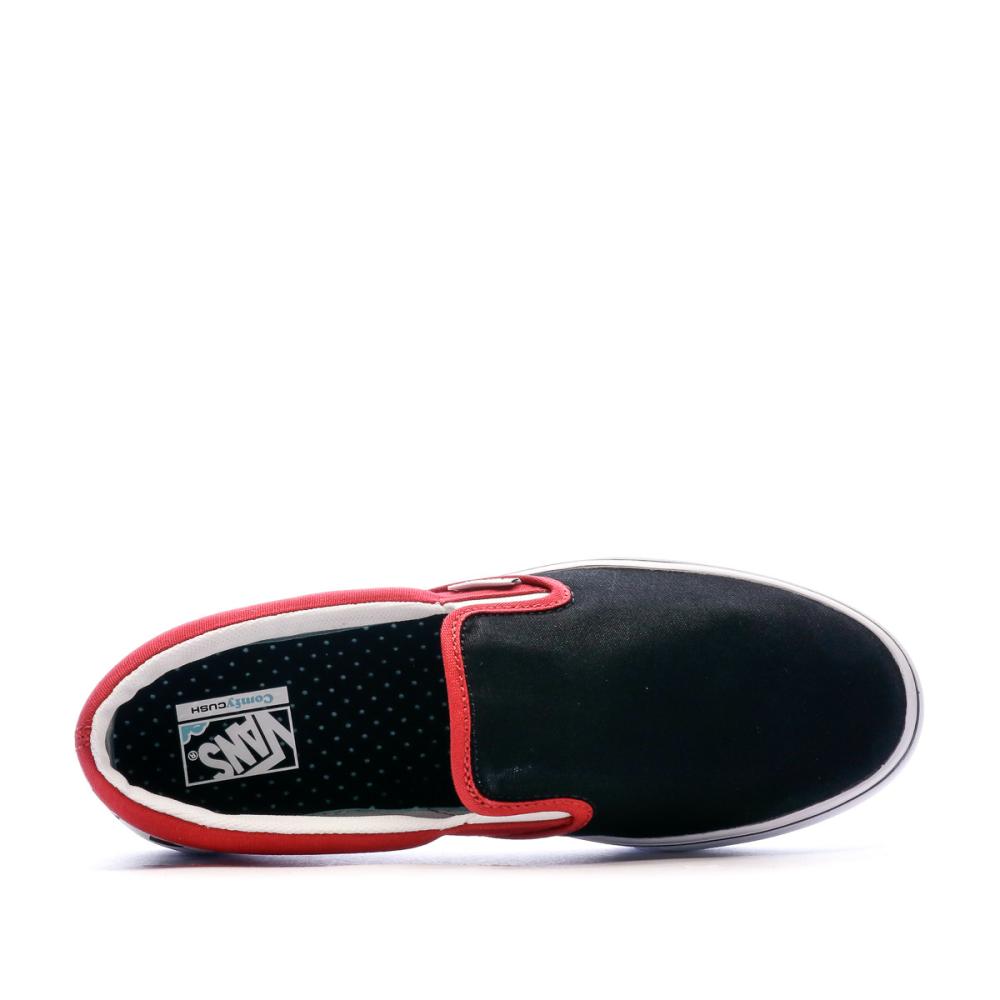Baskets Rouge Noir Enfant Vans Comfycush Slip on