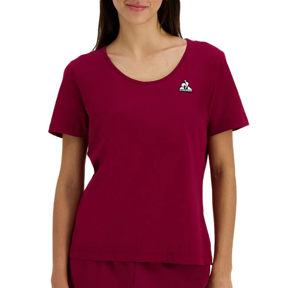 T-Shirt Bordeaux Femme Le Coq Sportif Heritage pas cher