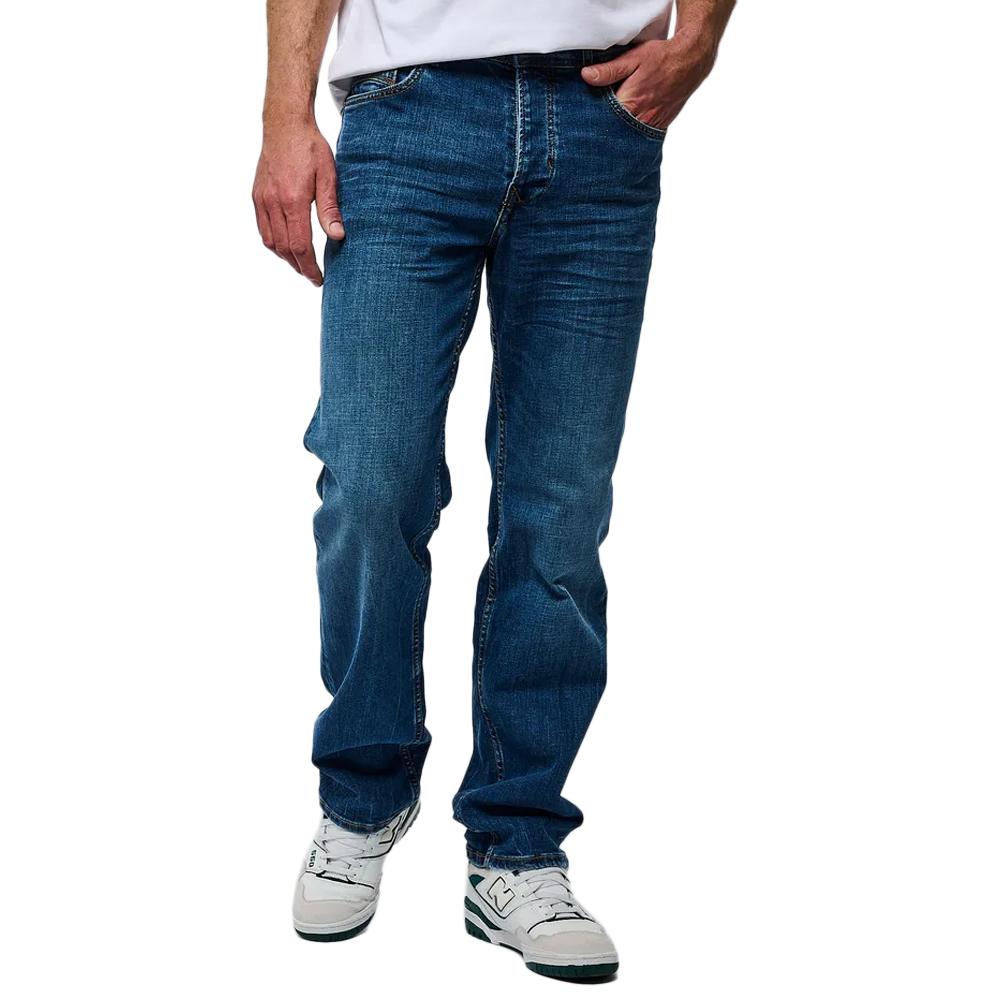 Jean Straight Bleu Foncé Homme Kaporal DATM7J pas cher