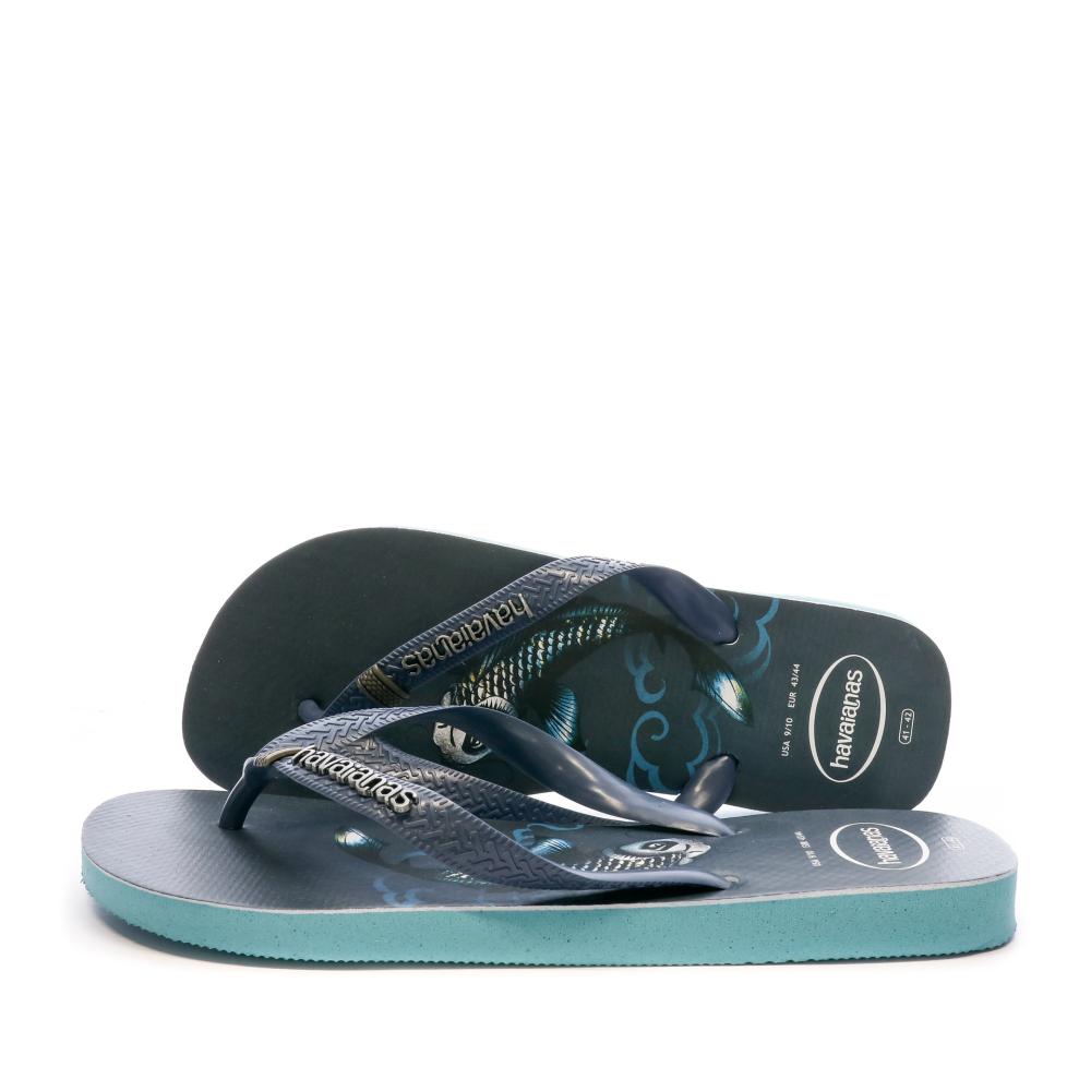 Tongs Bleu/Marine Homme Havaianas Top Tribo pas cher