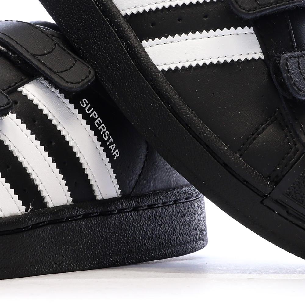 Schwarze Adidas Superstar Sneaker für Jungen Ansicht 7