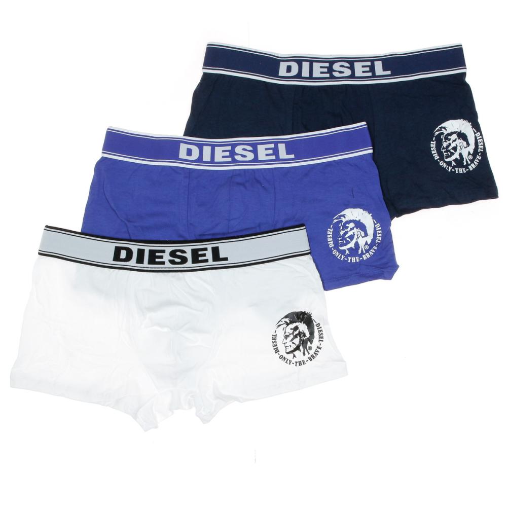 x3 Boxers Homme Blanc/Bleu/Marine Diesel pas cher