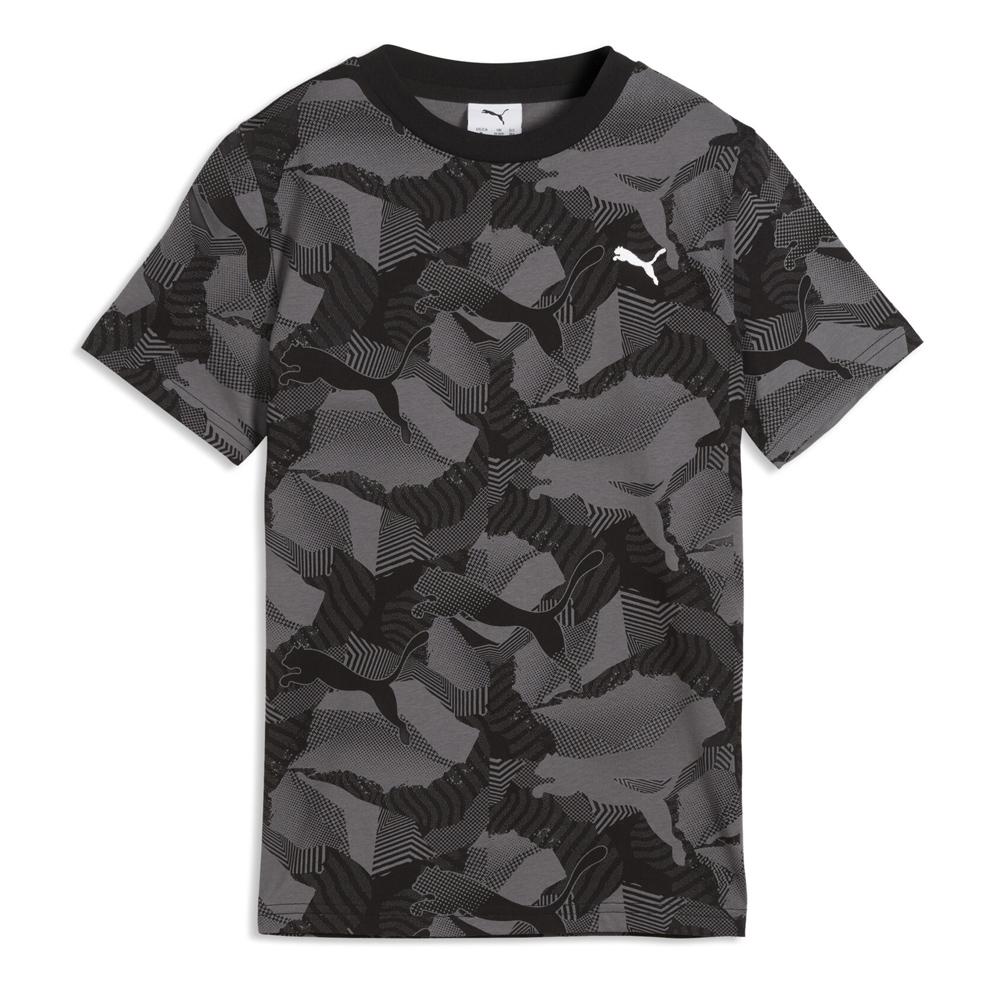 T-Shirt Noir Garçon Puma Ess Camo Aop pas cher