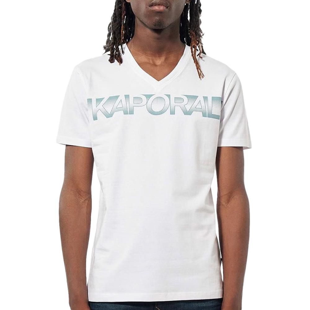 T-Shirt Blanc Homme Kaporal BART pas cher