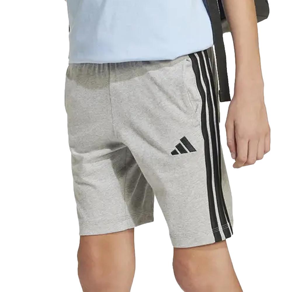 Short Gris Garçon Adidas J 3s Kn Sh 210 pas cher