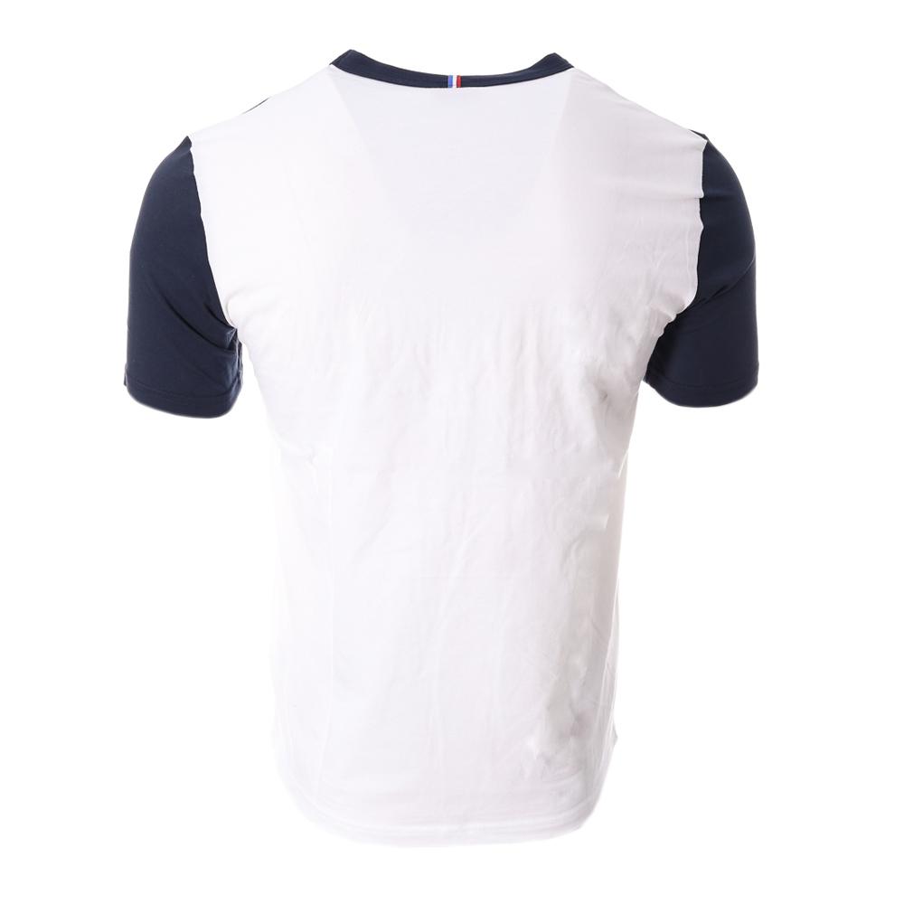 T-shirt Blanc/Marine/Jaune Homme Le Coq Sportif 2320593 vue 2