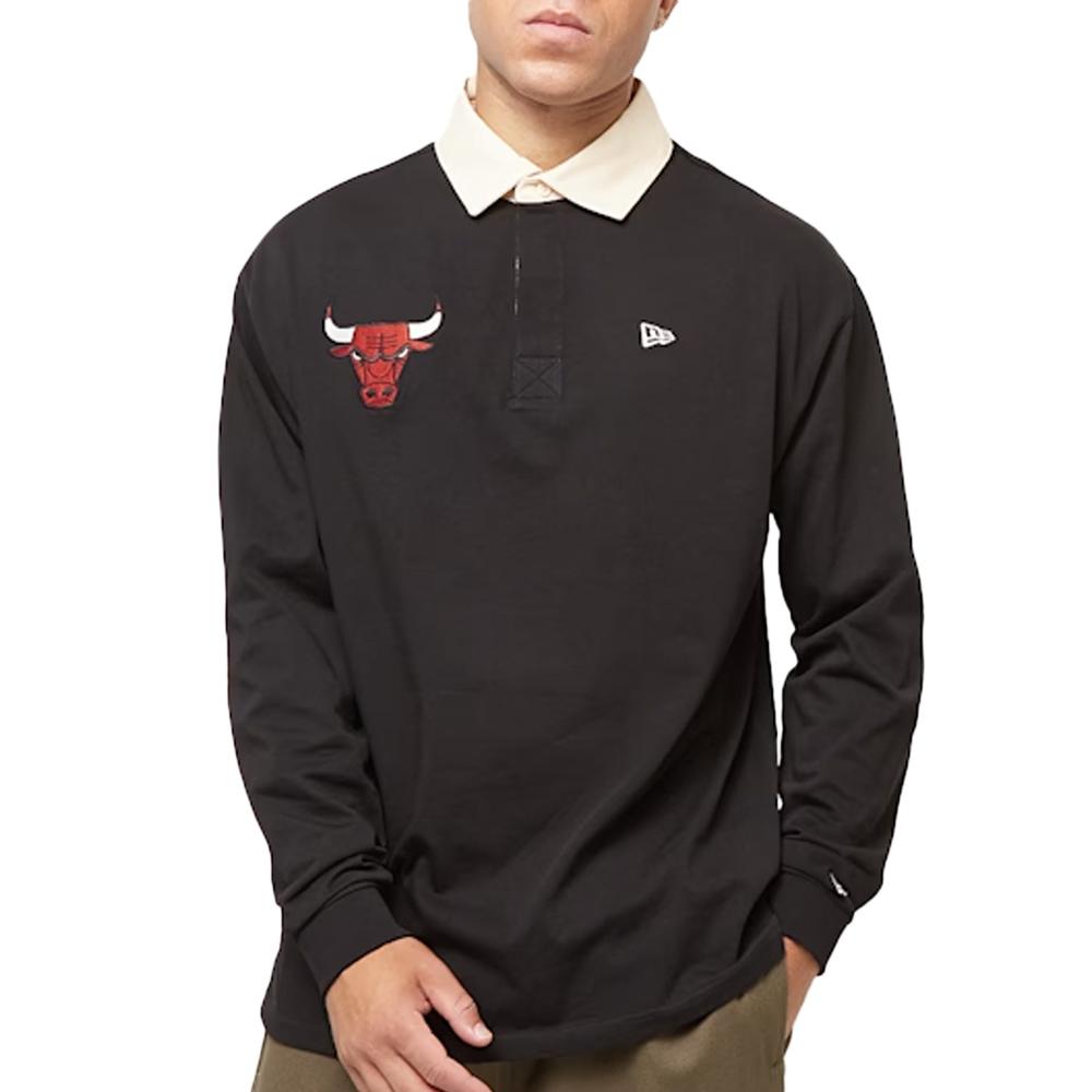 Polo Manches Longues Noir Homme New Era 60574488 pas cher