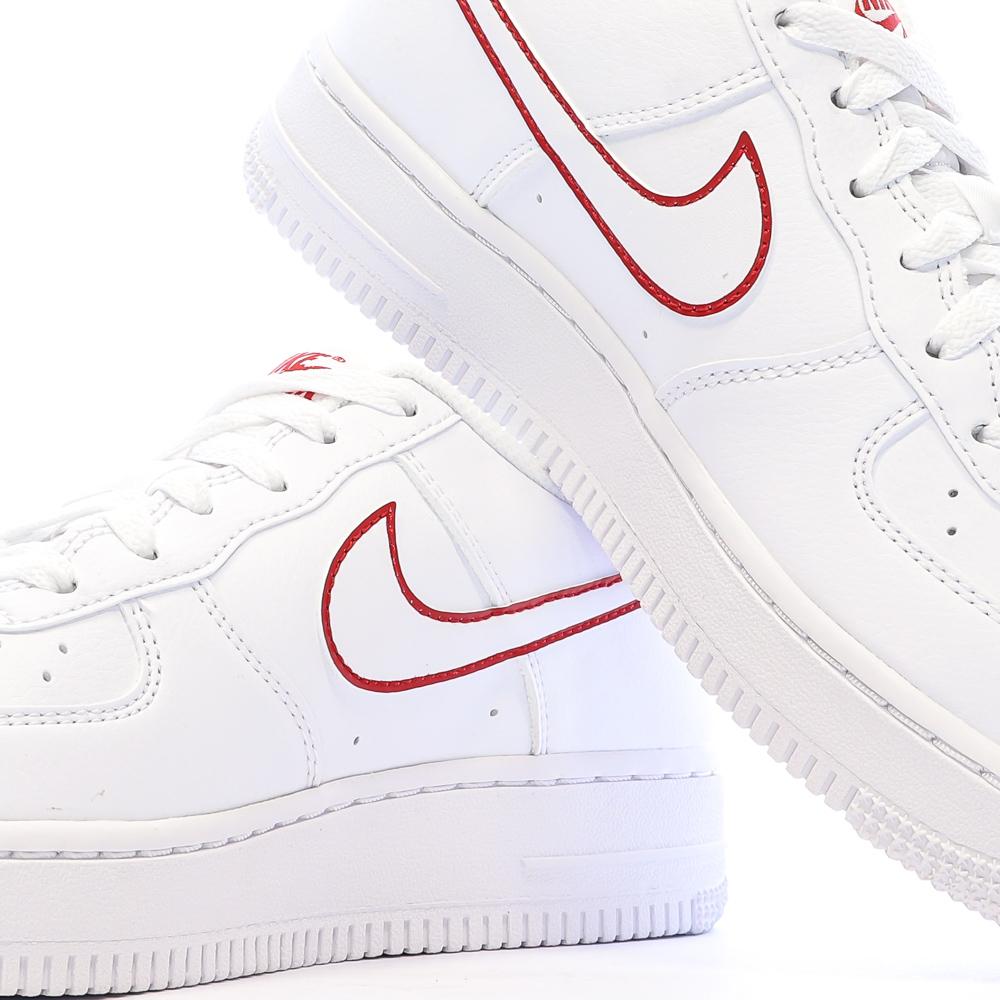Baskets Blanche/Rouges Garçon Nike Air Force 1 vue 7