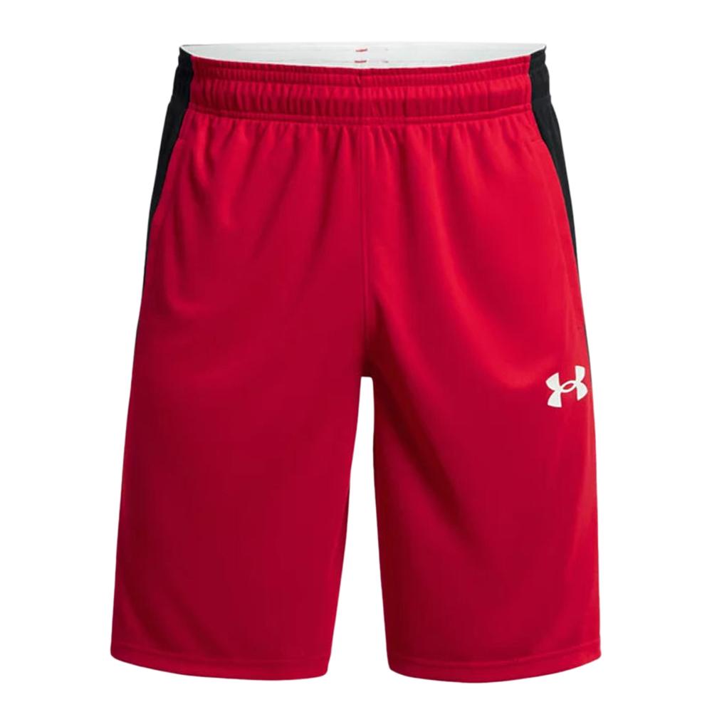 Short de Sport Rouge Homme Under Armour Baseline 10 pas cher
