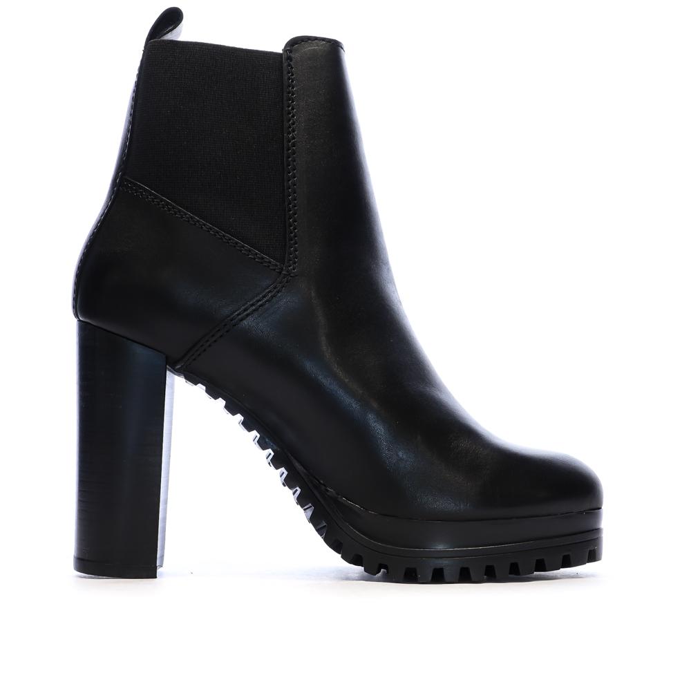 Bottines Noires Femme Tommy Hilfiger TJW NEW ESS vue 2
