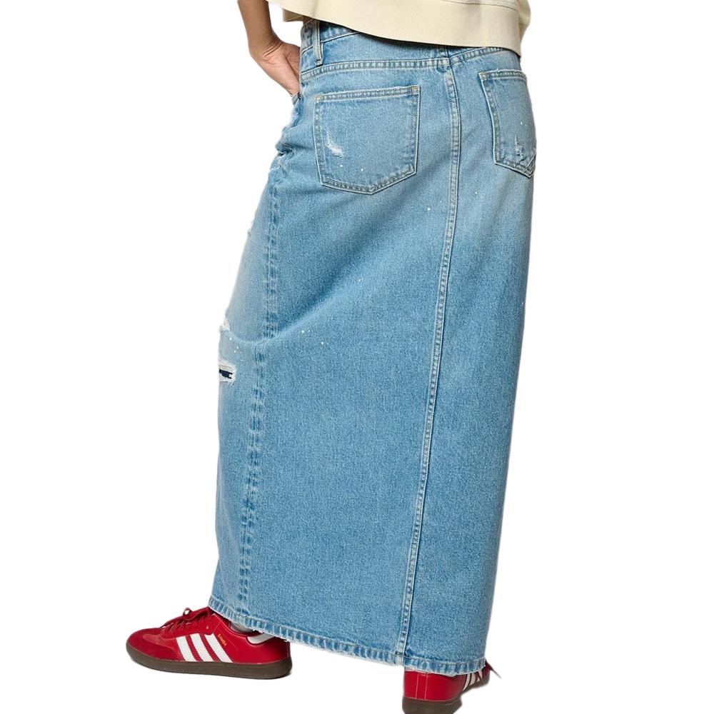 Women's blue denim skirt Kaporal BELLE Photo of the Espace des Marques %store% store - view of %key%