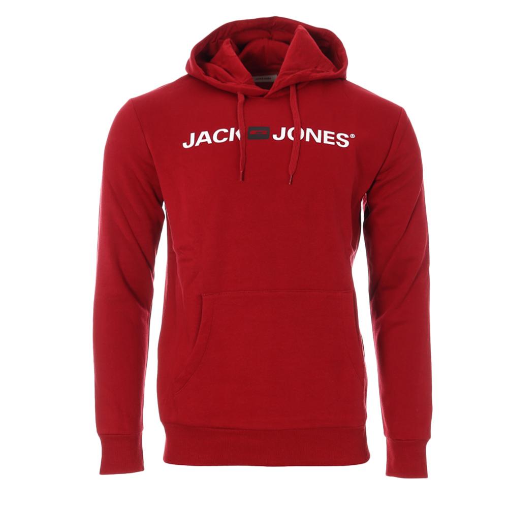 Sweat à capuche Rouge Homme Jack and Jones Corp pas cher