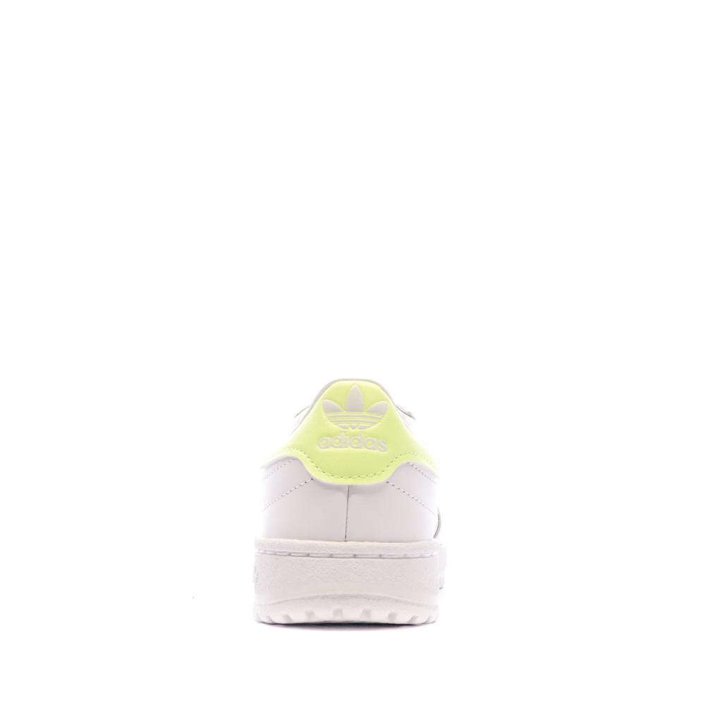 Baskets Blanche/Jaune Femme Adidas Team Court vue 3