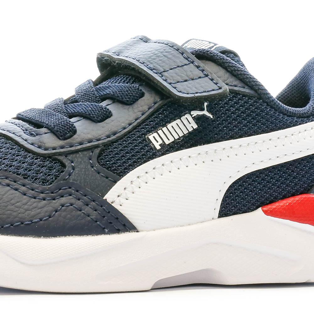 Baskets Blanches/Marines/Rouges Garçon Puma X-ray Speed Lite vue 7