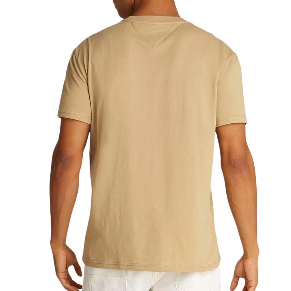 T-Shirt Beige Homme Tommy Hilfiger Reg Linearss vue 2