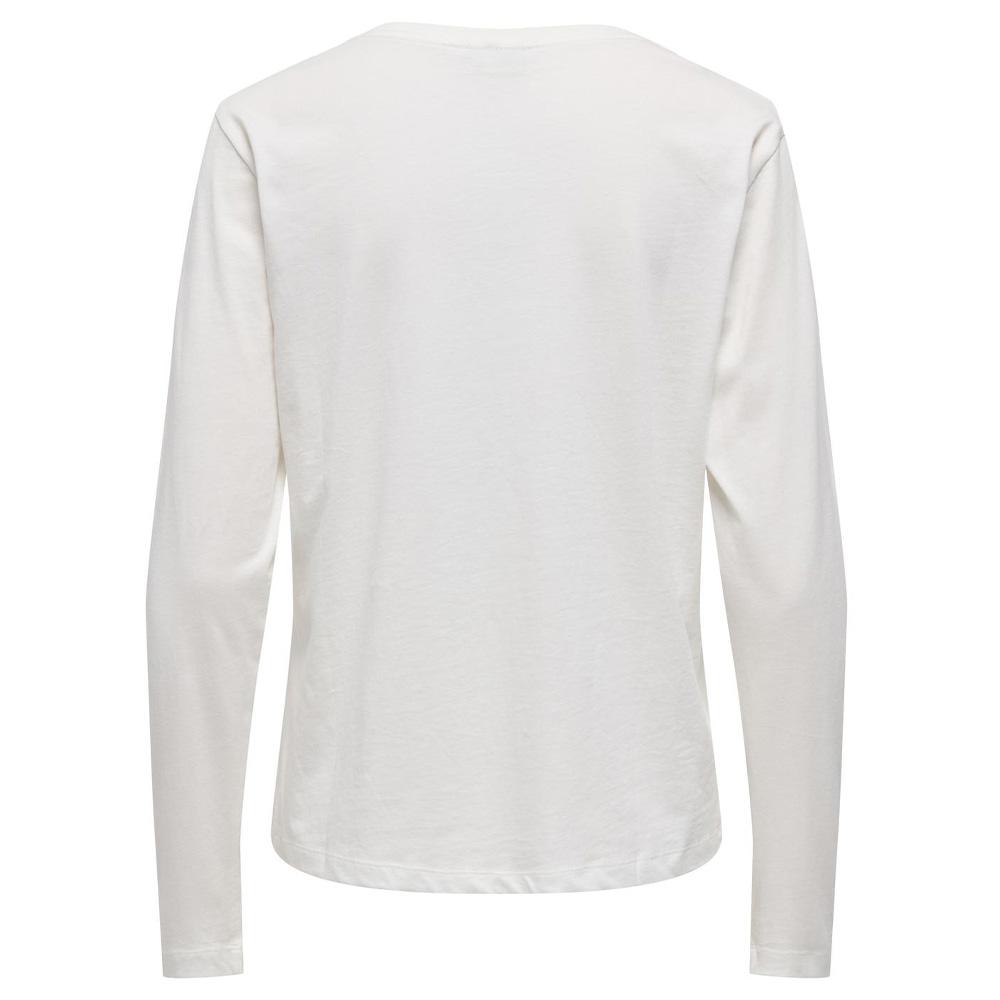 T-Shirt Manches Longues Blanc Femme JDY Rex vue 2