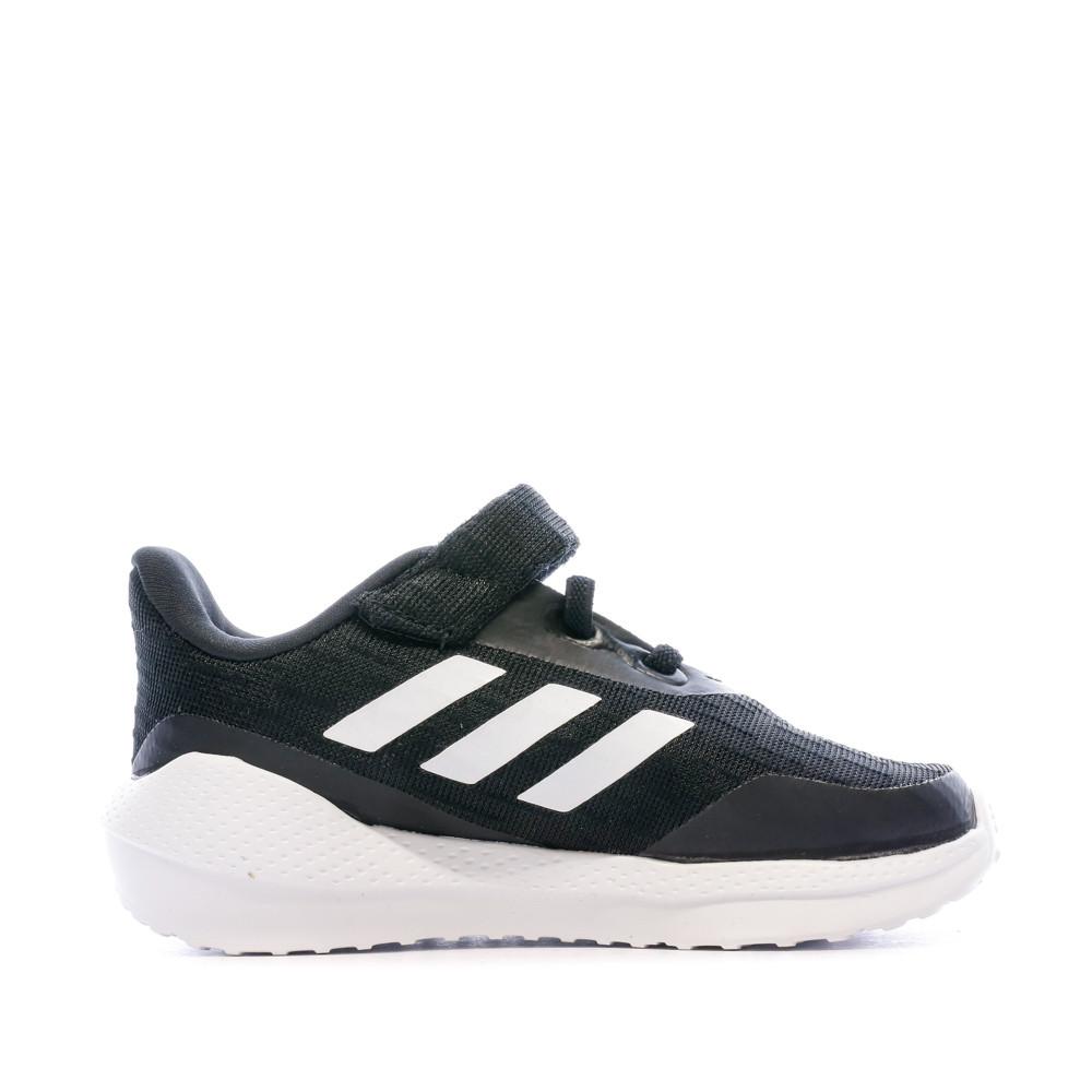 Basket Noir Garçon Adidas Eq21 Run El I vue 2