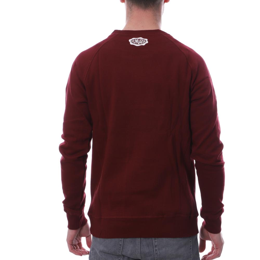 Sweat bordeaux homme Hungaria Legend vue 2