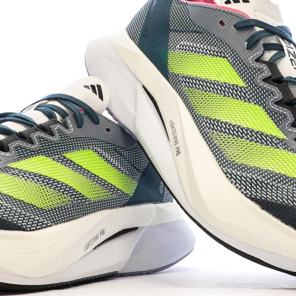 Chaussures de Running Grises Femme Adidas Adizero Boston 12 W vue 7