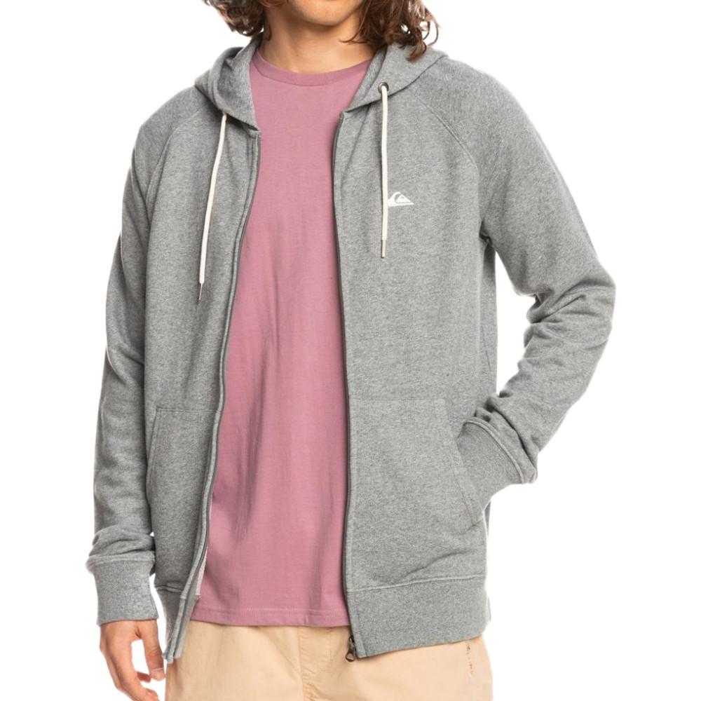 Sweat Zippée Grise Homme Quiksilver Essentials pas cher