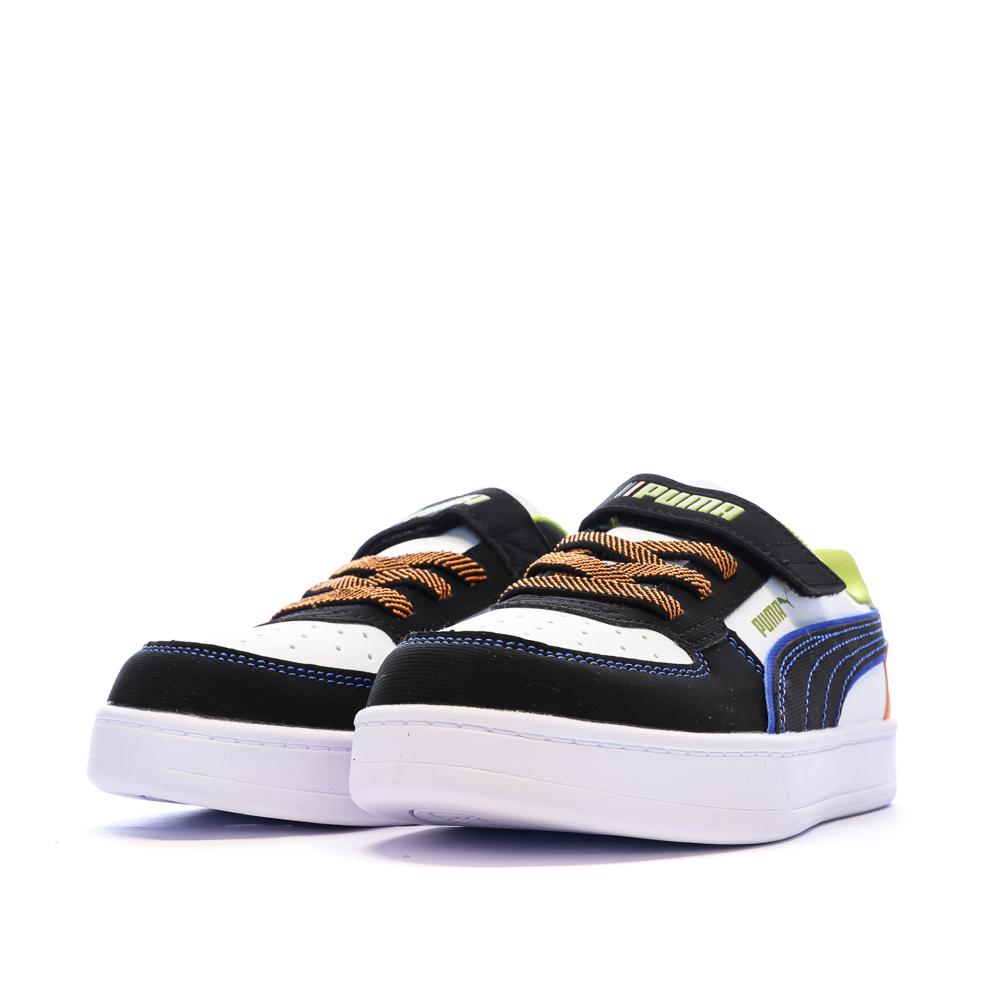 Baskets Blanches/Noires/Bleu Garçon Puma Caven 2.0 vue 6