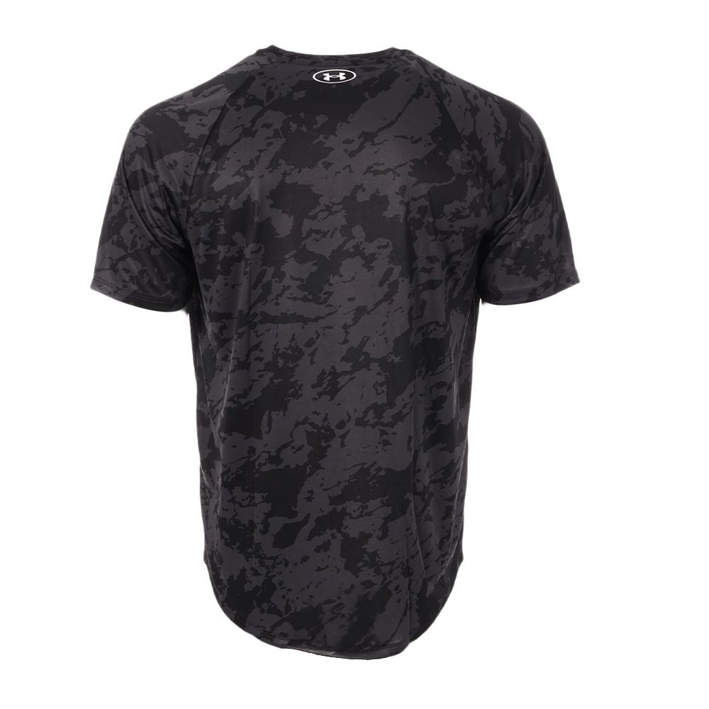 Maillot de sport Noir/Gris Homme Under Armour Tech 2.0 SS vue 2