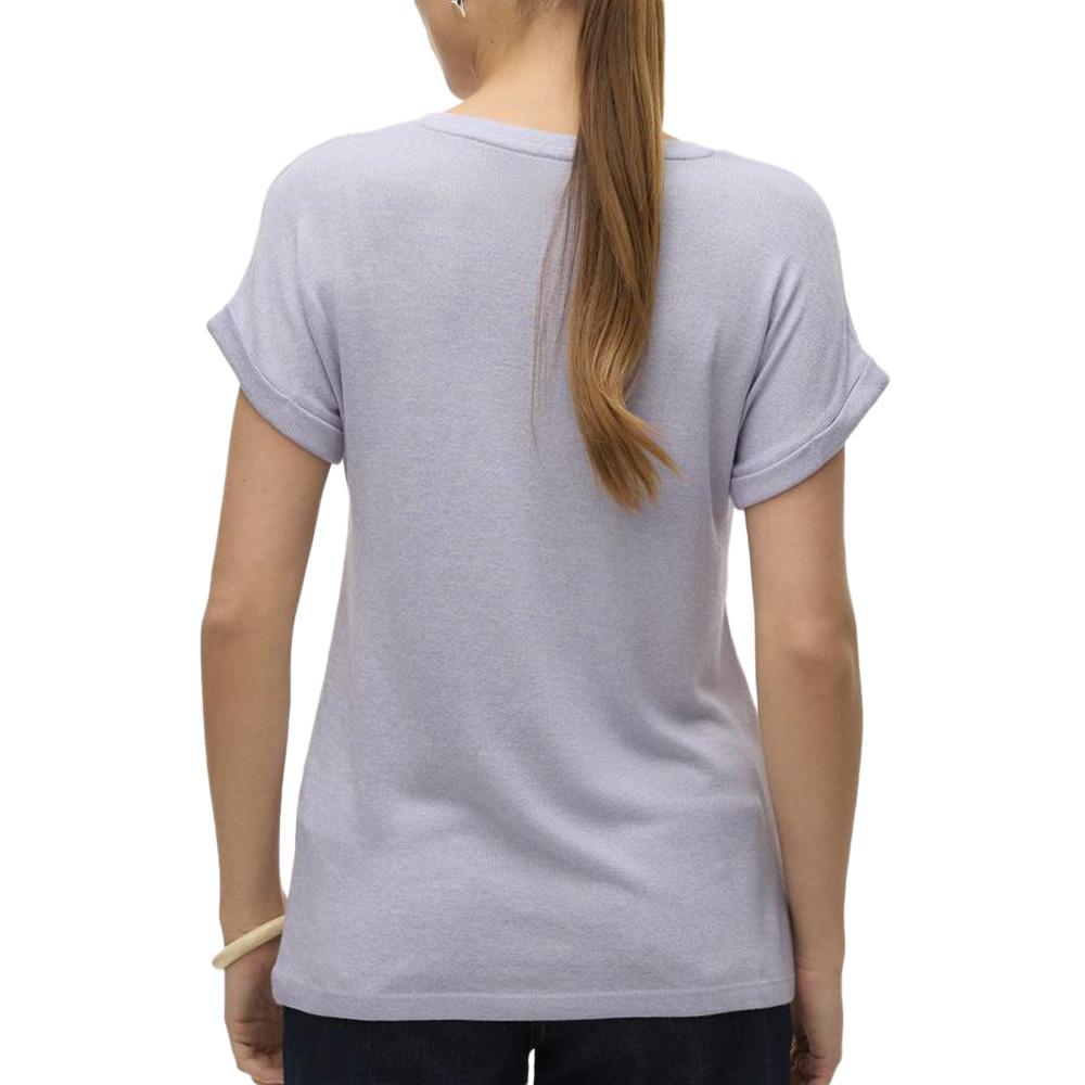 T-Shirt Mauve Femme Vero Moda Brianna 10291353 vue 2