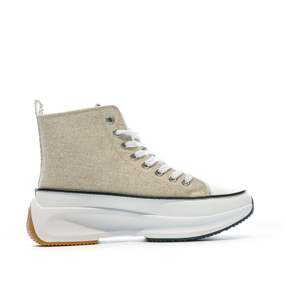Baskets Montantes Doré Femme Kaporal Christy vue 2