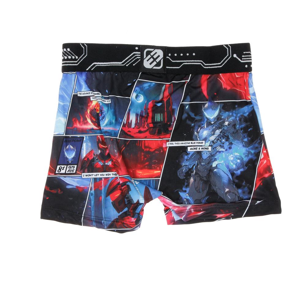 Boxer Noir/Marine à Imprimés Garçon Freegun FIG vue 2