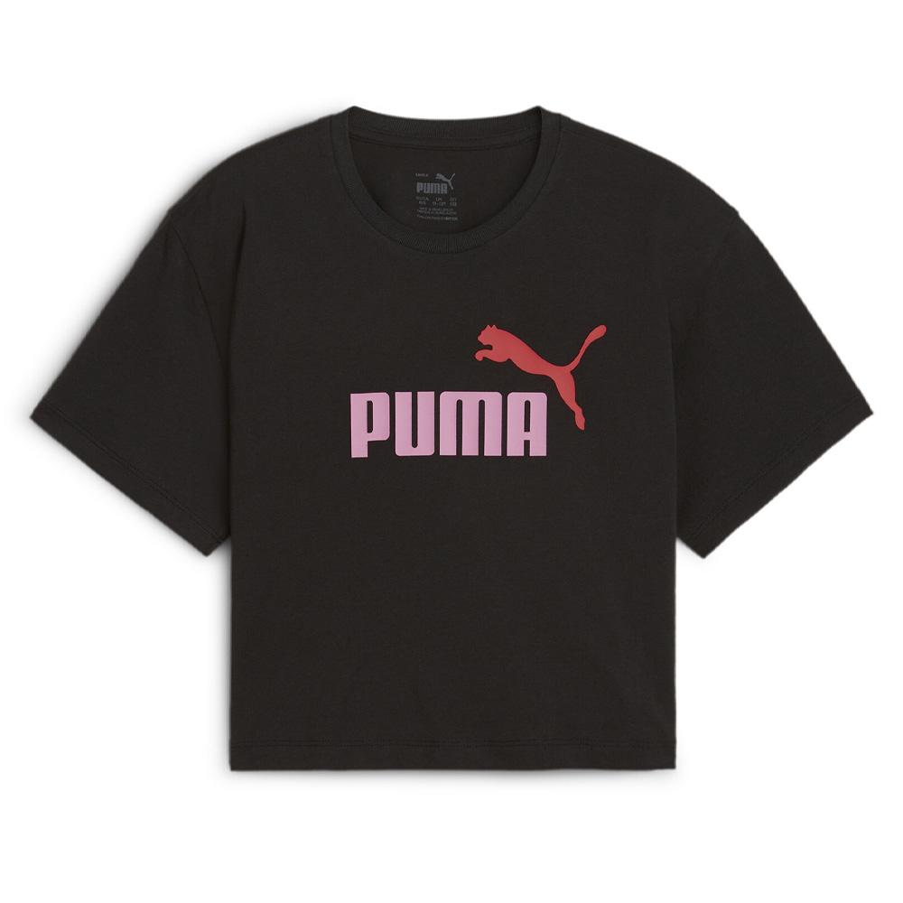 Crop top Noir/Rose Clair Fille Puma 845346 pas cher