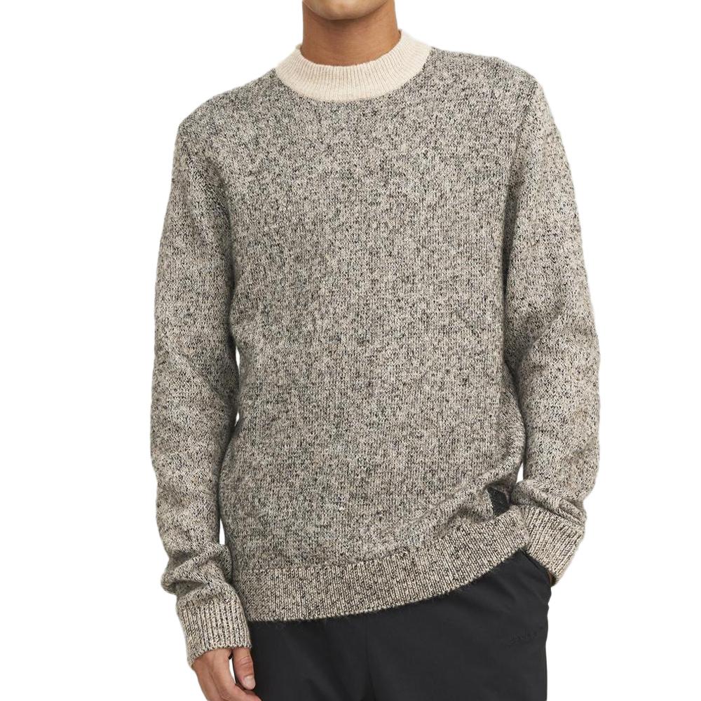 Pull Beige/Noir Homme Jack & Jones Space pas cher