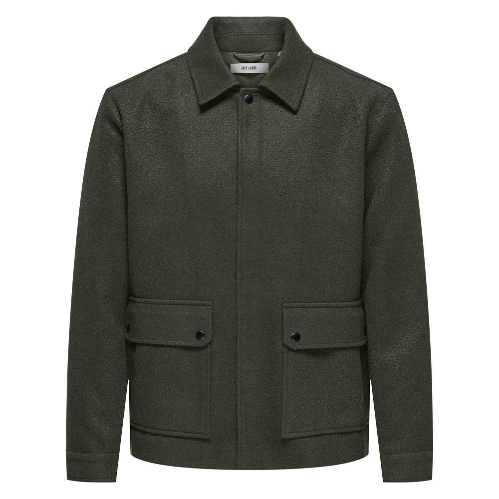 Veste Verte Homme Only & Sons Ponnor pas cher