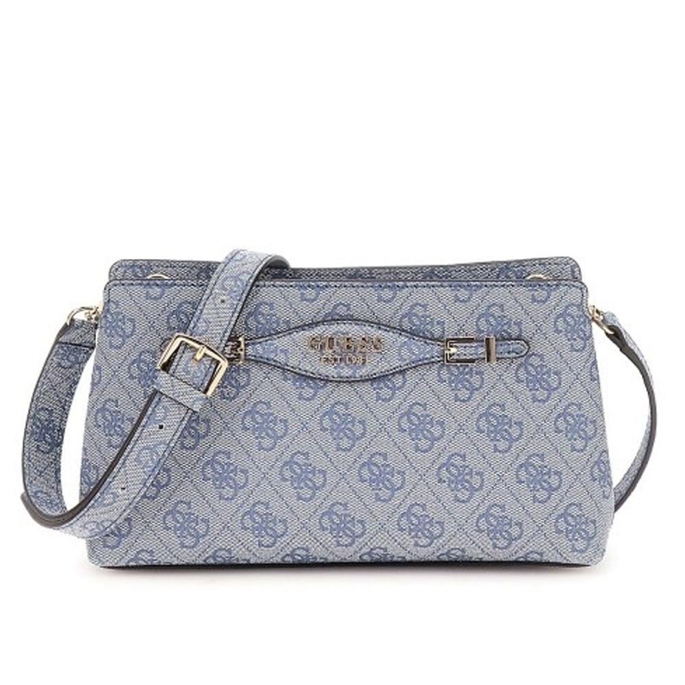 Sac à Bandoulière Bleu Femme Guess Katya pas cher