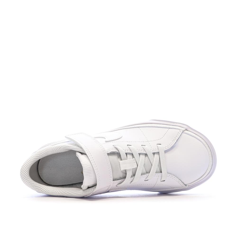 Baskets Blanches Fille Nike Court Legacy vue 4