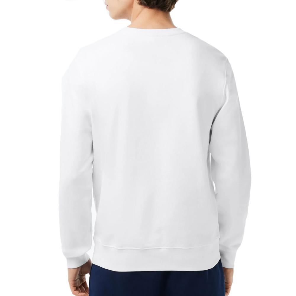 Sweat Blanc Homme Lacoste Classic Fit vue 2