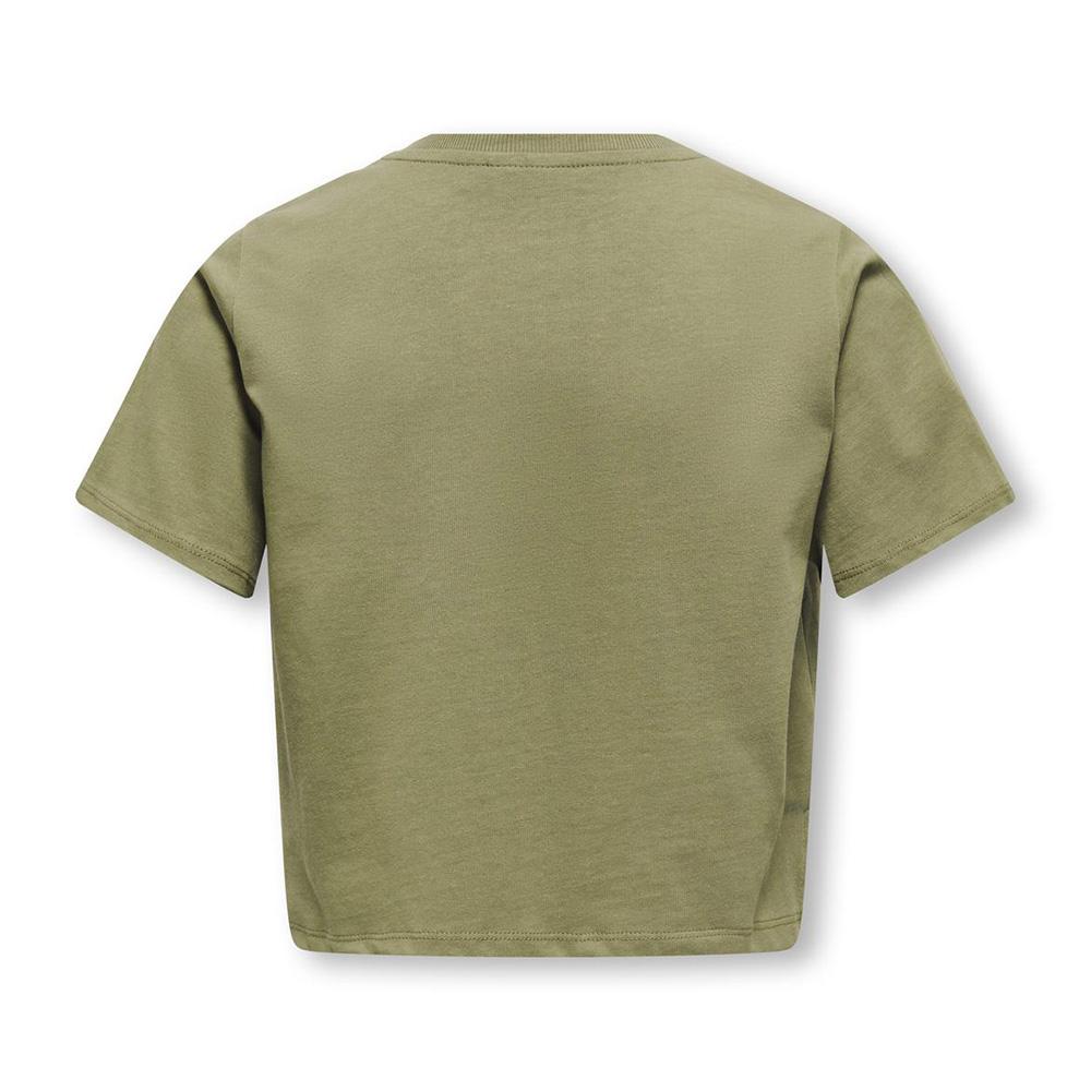 T-Shirt Kaki Fille Kids ONLY Silvina vue 2