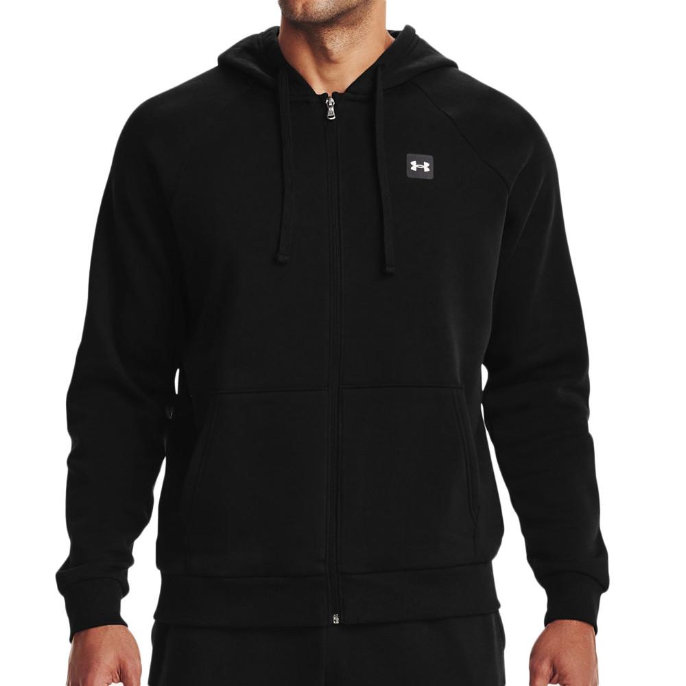 Sweat Zippé Noir Homme Under Armour Rival pas cher