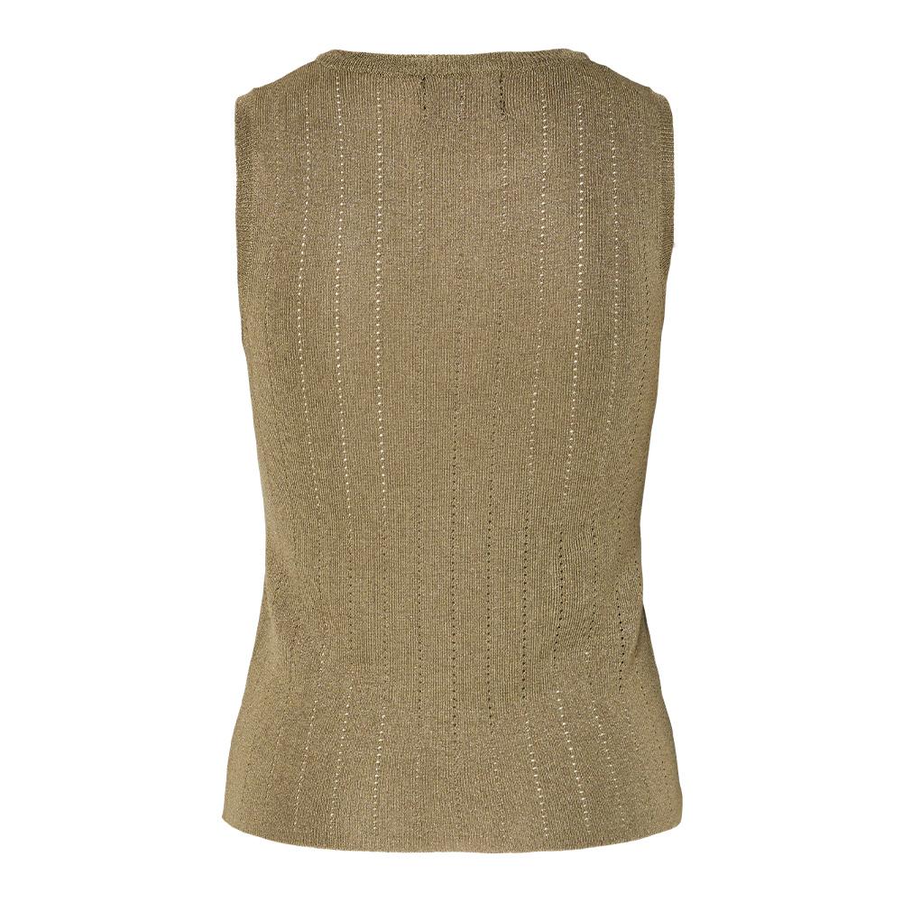 T-Shirt Kaki Femme Pieces Pcsalima vue 2