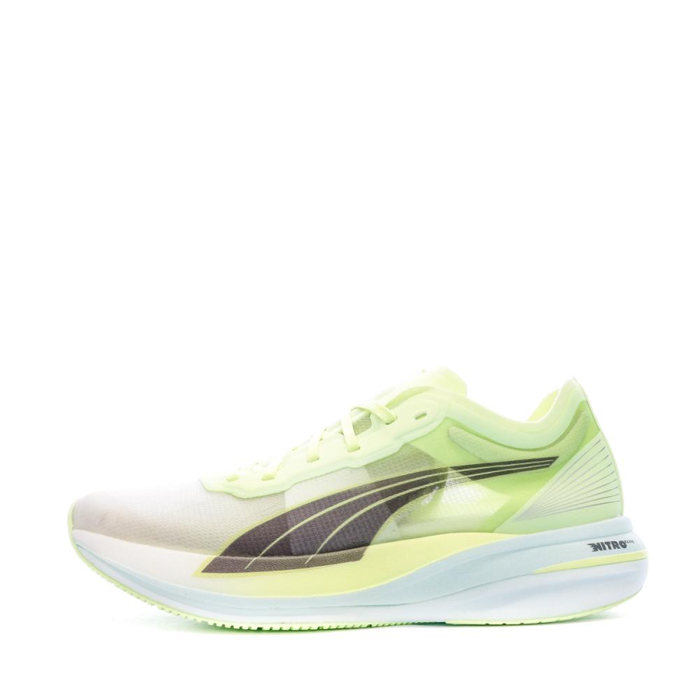 Chaussures de running Jaunes Femme Puma Deviate Nitro Elite pas cher