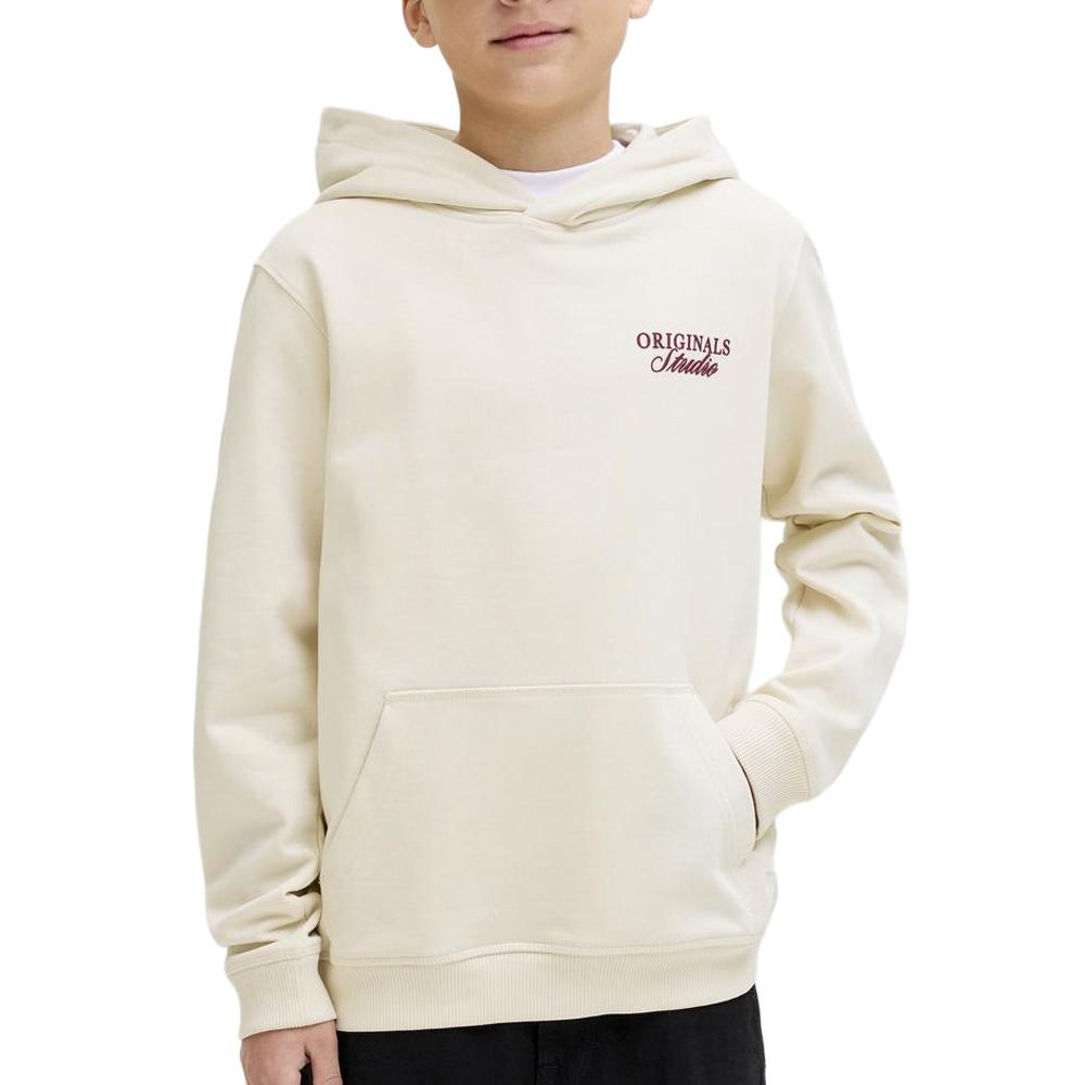 Sweatshirt in Ecru für Jungen von Jack & Jones, Modell „Norrebro Typo“ günstig