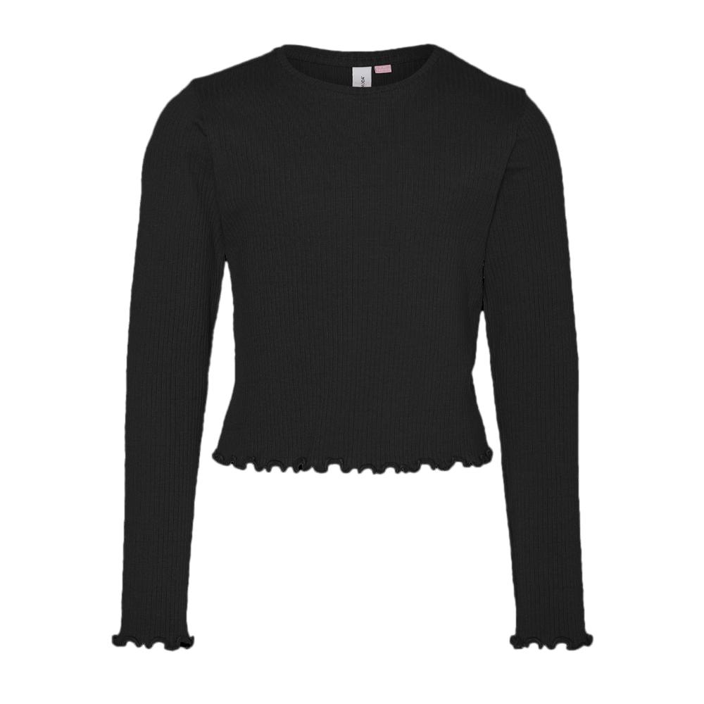 T-Shirt Manches Longues Noir Fille Vero Moda Lavender pas cher