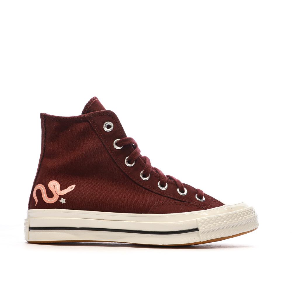 Baskets Bordeaux Femme Converse Chuck 70 A09164C vue 2