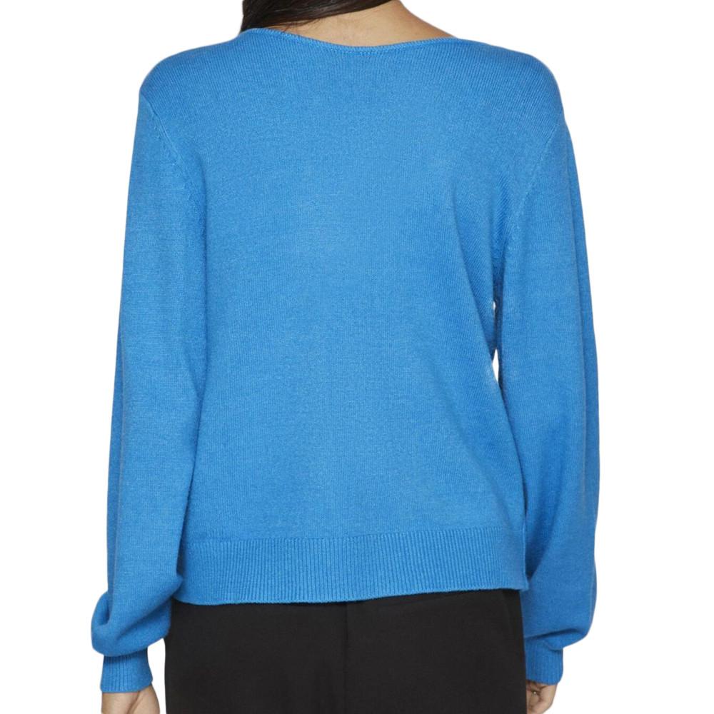 Pull Bleu Femme Vila Viril Rev vue 2