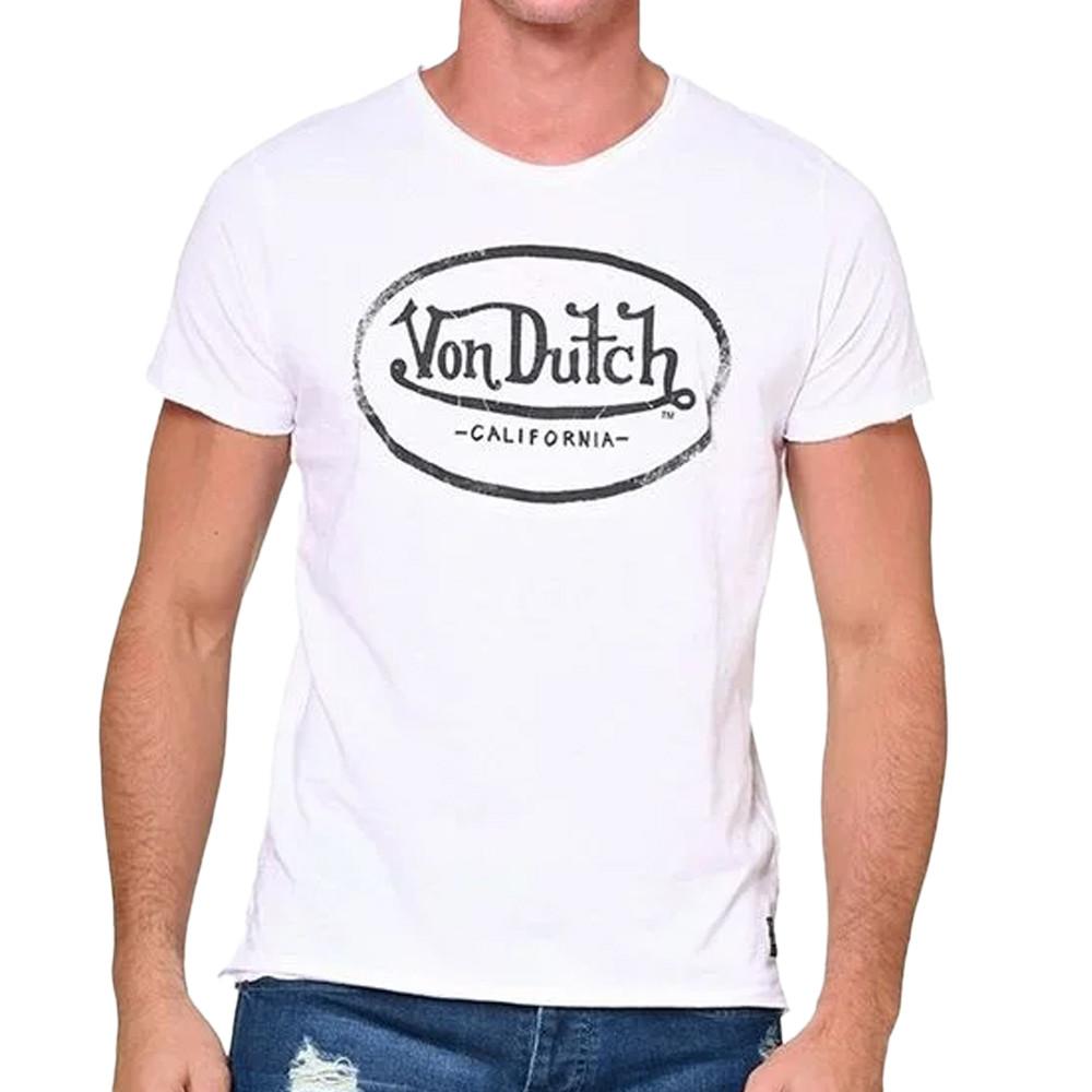 T-shirt Blanc Homme Von Dutch RONY pas cher