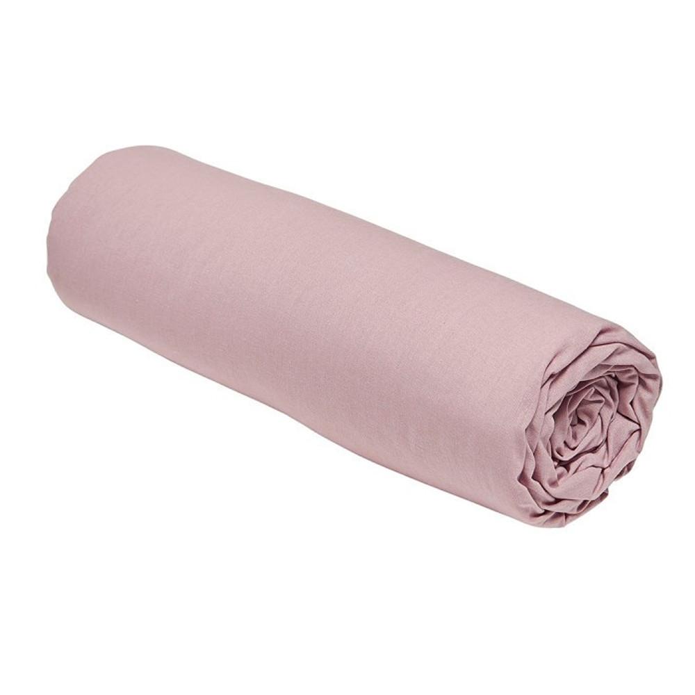 Drap Housse 2 Personnes Rose Poudré Today 140x190 pas cher
