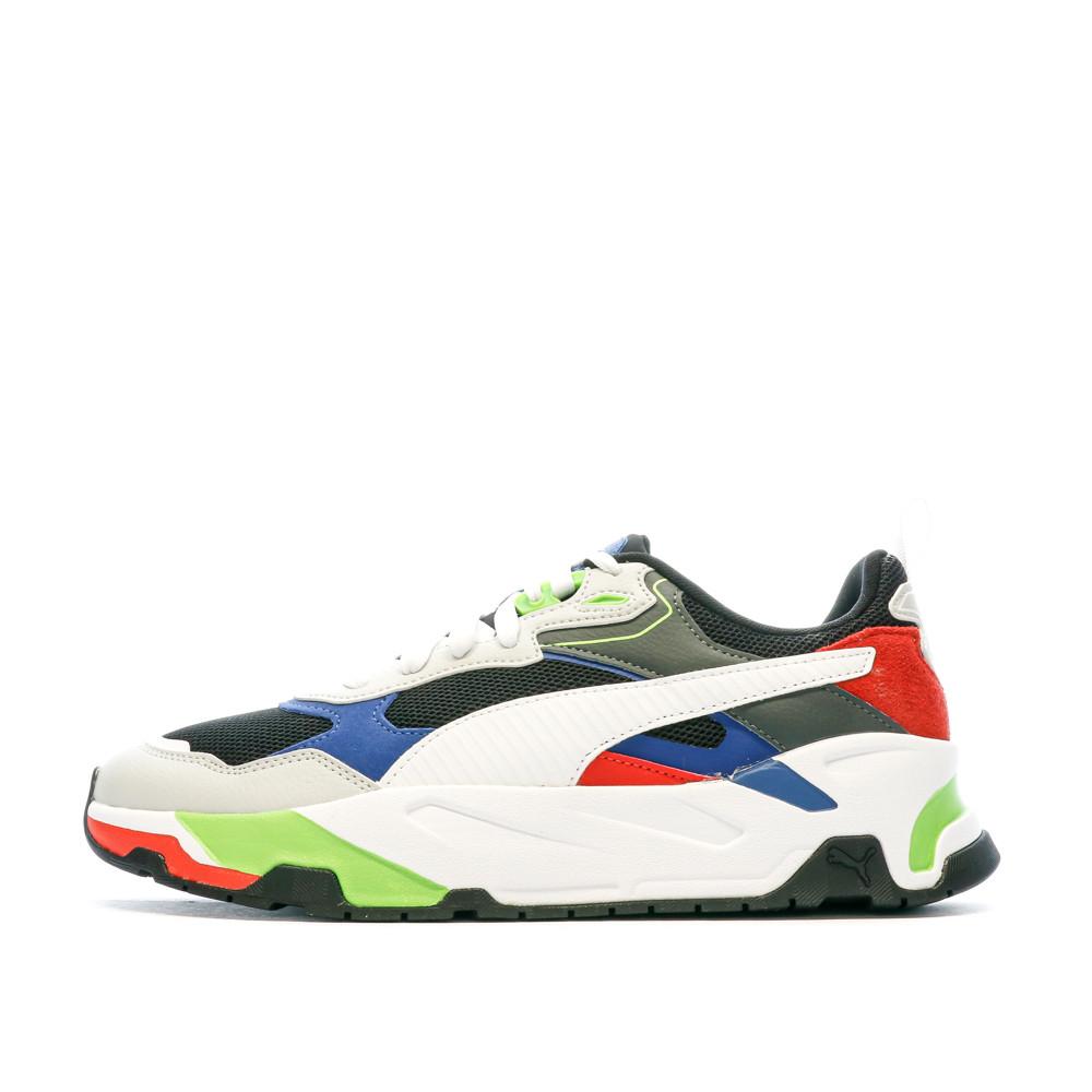 Baskets Blanches/Bleu Homme Puma Trinity pas cher