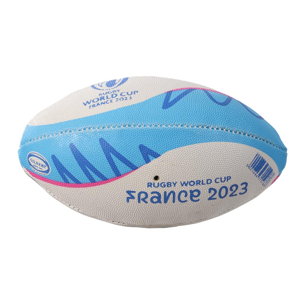Mini Ballon de Rugby Bleu Gilbert World Cup 2023 pas cher
